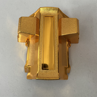 Modèle 7 #   Accessoires funéraires personnalisés en or, argent, cuivre, ABS, PP, coins de cercueil avec tubes en fer