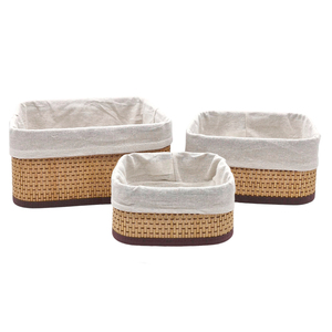 Panier en bambou tressé brun pour le rangement dans la salle de bain, organisateur multi-usages pour le <span class=keywords><strong>papier</strong></span> toilette, les serviettes, les cosmétiques et plus encore, sans couvercle - Product Image 5