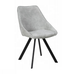 Nuovo Design industriale colorato ristorante sedie e tavoli Dine Executive gambe in metallo sedia da pranzo in velluto Silla De Restaurantes - Product Image 2