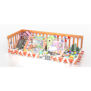 <b>Indoor</b> Kids Playground School Use 13.5*5*3.5M 44*16.5*11.5ft 67.5sqm 726sqft Ball Pit Projection Game Roller <b>Slide</b> Wave <b>Slide</b> - Product Image 6