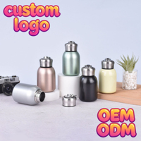 Botol Termos Vakum Portabel 300ml dengan Logo Kustom Pabrik Baru, Botol Air Mini dari Stainless Steel