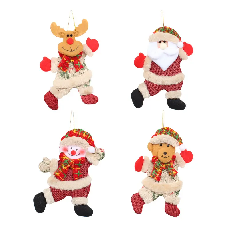 Christmas dancing old man snowman doll pendant holiday Christmas tree doll decoration arrangement pendant