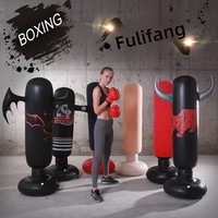 Sac de frappe gonflable en PVC épaissi avec semelle en caoutchouc, 1 kg, pour adultes et enfants, arts martiaux et fitness, vente en gros fabricant