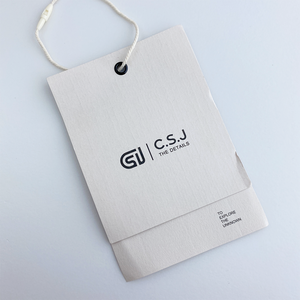 Tùy Chỉnh Chất Lượng Cao Treo Thẻ Tùy Chỉnh Tên Thương Hiệu Giá Kích Thước Logo Treo Thẻ Cho Quần Áo - Product Image 5