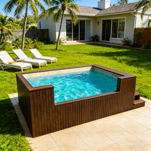 Piscina Portátil de Fibra de Vidrio de 3m, 4m, 5m con Ventana de Vidrio, Instalación Rápida, Venta al por Mayor, Piscina en Contenedor - Product Image 5