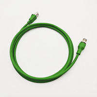 Connecteur étanche antichoc M12 D Code 4 broches mâle vers RJ45 Cat5e SFTP Ethernet Câble M12 D Code