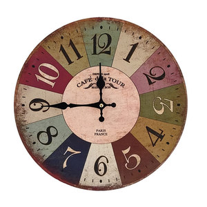 Horloge murale personnalisée, design moderne à thème parisien, avec corps en cristal analogique et aiguilles, ensemble de trois pièces à cadran unique, pour maison de style campagne française - Product Image 5