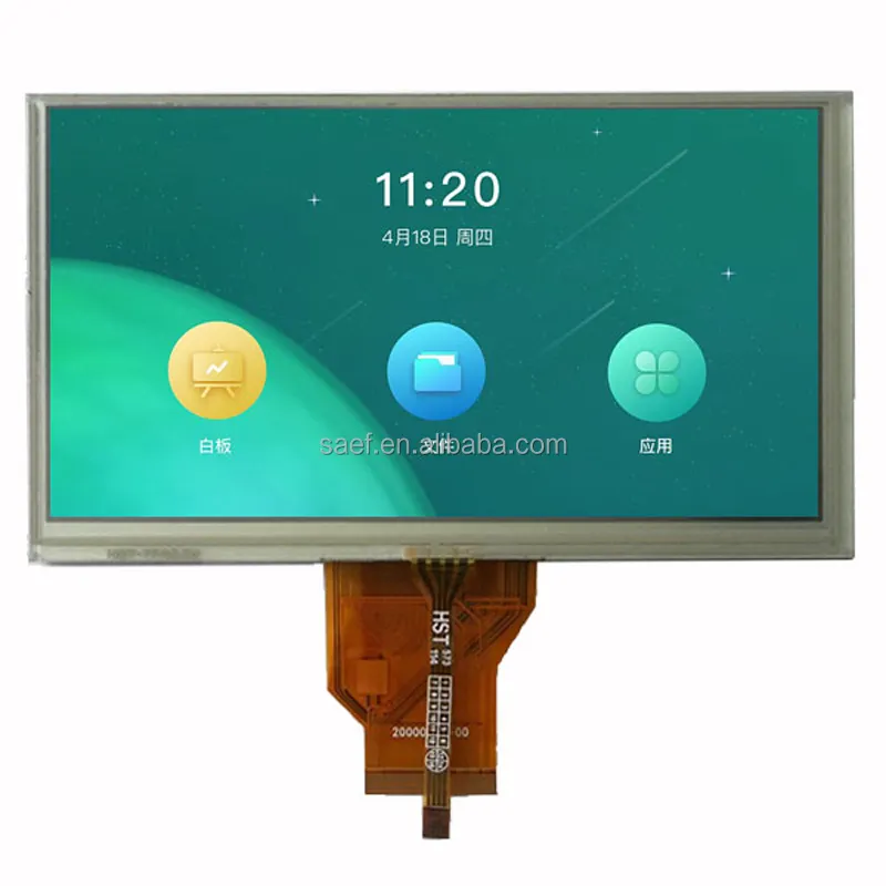 Display LCD TFT 6.5 pollici 800x480 interfaccia RGB Display a colori a 50 Pin con Touch Panel resistivo