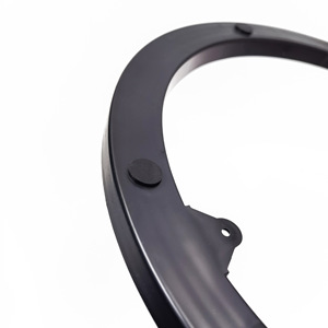 Colore nero <span class=keywords><strong>lazy</strong></span> <span class=keywords><strong>susan</strong></span> cuscinetto muta tavolo da pranzo giradischi in plastica espositore base rotante rivoluzione base girevole - Product Image 4