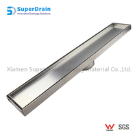 Nouveau design Chine Fournisseur SUS Insert de carrelage linéaire Drain pour la baignade SPA Drain linéaire évier tuyau flexible avec filigrane