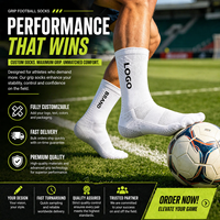 Chaussettes de football personnalisées à faible MOQ, imprimées, respirantes et de haute qualité