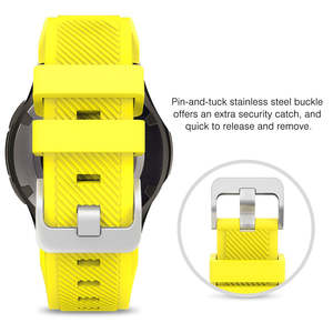 Bracelet de montre en silicone 20mm 22mm compatible avec <span class=keywords><strong>Samsung</strong></span> Galaxy 46mm/ Watch3 45mm/<span class=keywords><strong>Gear</strong></span> <span class=keywords><strong>S3</strong></span> Frontier, bracelet de sport pour hommes et femmes - Product Image 6
