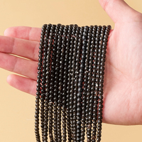 Manik-manik Kristal Alami Bulat 4mm, Manik-manik Batu Permata Campuran Semi-jadi untuk Pembuatan Perhiasan Gelang Kalung DIY