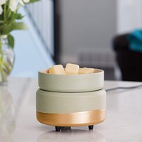 Chauffe-bougie électrique minimaliste, brûleur de cire en céramique, 2 en 1, Logo personnalisé, emballage Standard, vente en gros, 1000 pièces