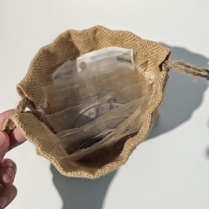 Sacs à cordon personnalisés avec logo promotionnel, sacs légers en toile de jute pour cadeaux et publicité, sac à cordon en jute - Product Image 5
