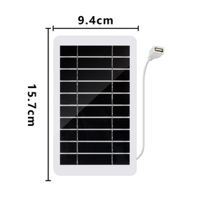 <b>Foldable</b> <b>Solar</b> <b>Panel</b> 2W 9.4cm x 15.7cm USB Output For Outdoor Emergency Charging - Product Image 1