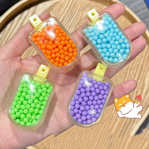 NOUVEAU Jouet Squishy TikTok Popsicle avec perles - Cadeau portable anti-stress pour enfants et adultes, jouet de bureau pour une ambiance joyeuse instantanée - Product Image 1