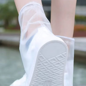 Bottes de pluie imperméables épaissies et résistantes à l'usure pour hommes et femmes, entièrement fermées, à tube haut, anti-tempête, pour la vente en gros - Product Image 5