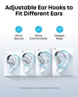 Écouteurs Ouverts Anker Soundcore V40i Design Cristal-Clair 4 Positions Ajustables Basses Plus Riches IP55 Affichage Numérique Batterie