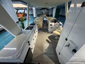 Nouvelle arrivée Bateau ponton électrique avec panneaux solaires pour la location et de divertissement - Product Image 4