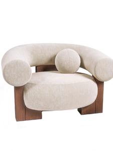 Customized Style Most Popular Nordic Living Room Sofa Chair Solid Wood Chairs Frame Fabric <strong>Covers</strong> Lounge <strong>Armchair</strong> Sofa - Product Image 5