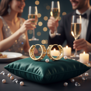 Di alta qualità stile Vintage in metallo polsini auricolari per le donne regolabile modello di fiore perla diamante alla moda gioielli unici per il partito - Product Image 3