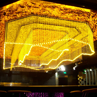 Nouveau lustre moderne en fibre optique LED pour grand bar/hall d'hôtel