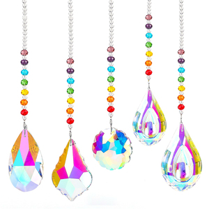 Attrape-soleil en cristal coloré, en forme d'alange, décoration intérieure de voiture, flocons de neige papillon, accessoire pour le jardin, <span class=keywords><strong>2022</strong></span> - Product Image 1