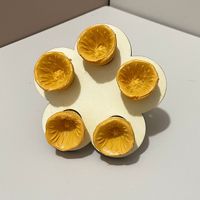 Abreuvoir pour insectes en résine en forme de fleur, coupelle d'alimentation pour abeilles et insectes en bois pour jardin