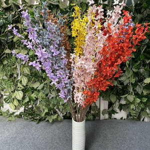 Flores Artificiales Queyiyi, Forsythia en Forma de Cruz de 107 cm, Decoraciones Florales para Techos de Bodas, Escaparates y Fondos de Tiendas - Product Image 4