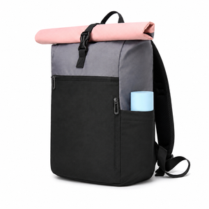 Genişletilebilir Kadınlar İçin Rulo Üstlü Laptop Sırt Çantası 16 İnç Su Geçirmez Hırsızlığa Karşı Seyahat Çantası Göğüs Askılı İş Okulu İçin - Product Image 1