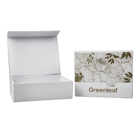 Boîtes cadeaux pliables en carton rigide biodégradable en gros, avec logo personnalisé, fermeture magnétique, OEM