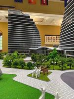 Modelado Arquitectónico con Luces y Paisaje Envolvente, Modelo a Escala de Edificio Personalizado de Fábrica Profesional