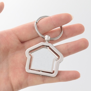 Porte-clés en alliage <span class=keywords><strong>de</strong></span> zinc en forme <span class=keywords><strong>de</strong></span> maison, écologique, <span class=keywords><strong>de</strong></span> fabrication originale, gravure personnalisée, promotion, cadeau d'exposition, <span class=keywords><strong>immobilier</strong></span> - Product Image 4