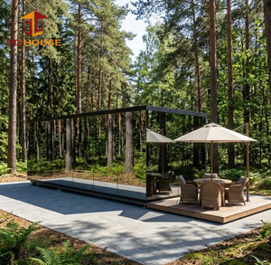 Maisonnette mobile moderne pour l'extérieur, préfabriquée en conteneur, entièrement meublée, pour parc à thème et villa <span class=keywords><strong>de</strong></span> glamping - Product Image 1