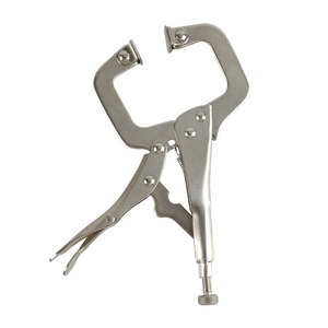 C Type Clamping Pliers 6.5 Inch Stainless Steel Smooth Jaw Multi Purpose Woodworking Tool - Product Image 1