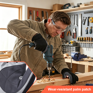 Gants de travail antidérapants en microfibre à doigts entiers, respirants, résistants à l'abrasion, avec poignet élastique, OEM&ODM - Product Image 5