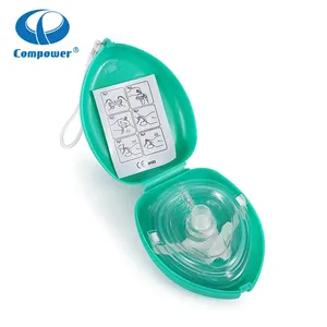 Compower Xiamen vendita alla rinfusa Oem in plastica monouso respiratore apparato medico tascabile per rianimazione visiera maschera Cpr - Product Image 4