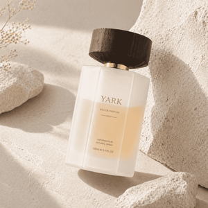 Flacon de parfum vide de luxe de 100 ml avec bouchon en bois givré noir fumé hexagonal, impression couleur, emballage en boîte - Product Image 4