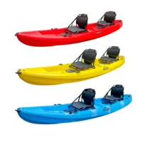 Plastic Rowing Kayak for Family, Fishing Boat, Three People