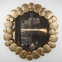 100CM große Retro Metall Luxus Wand spiegel kreative Eisen Glas Design Home Decoration Hot Sale Verkauf Badezimmer Drops hipping DDP