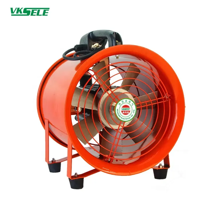 WKS2.5-2P 0.37KW 2100 m3/h AC220V China National standard plug Portable Axial Flow Industrial Exhaust Air Blower Fan