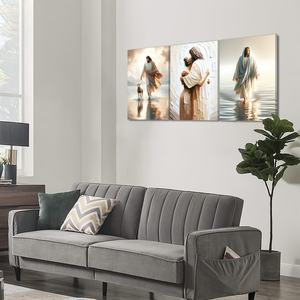 Inspiration chrétienne toile mur Art cadre en bois impression haute définition décoration de la maison édifiante foi jésus peintures - Product Image 6