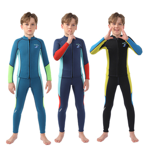 <strong>Children</strong> <strong>Diving</strong> Suit Kids Wetsuit Neoprene 2.5mm Boys 2-pieces Separated Swimsuit Long Sleeve for Surfing Snorkeling W836 - Product Image 1