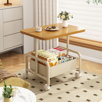 Chariot de rangement mobile multifonctionnel pour aliments, grande capacité de stockage, forte capacité de charge, pour salon et chambre