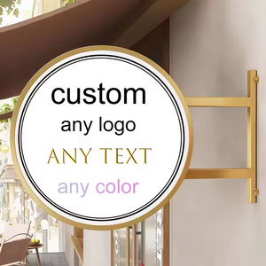 Custom Led Round Advertising Lightbox Signage Led Advertising <b>Light</b> Box Sign Outdoor Shop Store Sign - Product Image 4