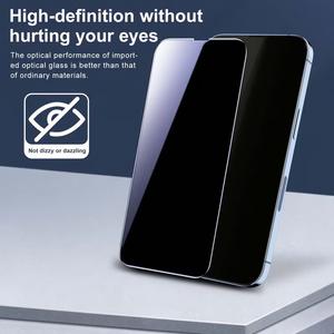 ฟิล์มกันรอยแบบกระจกนิรภัยป้องกันการสอดแนมสำหรับ iPhone ป้องกันความเป็นส่วนตัว ไร้ฟองอากาศ ป้องกันรอยขีดข่วน - Product Image 4
