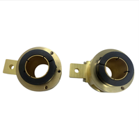 Anillo Colector de Alta Corriente de 450A, 1 Circuito, Diámetro de 50mm, Estructura de Acero H62, Anillo de Bloqueo, Contacto de Metal Precioso para Robot de Soldadura