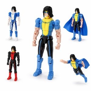Figurine articulée Shadow Guardian FDM imprimée en 3D, héros à cape bleue, jouet <span class=keywords><strong>de</strong></span> collection, modèle personnalisé, vente en gros OEM ODM - Product Image 1