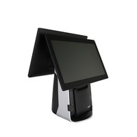 Système POS tout-en-un à double écran tactile capacitif CITAQ T80P 15'' Windows/Linux 4 Go DDR + 64 Go SSD Garantie de 3 ans